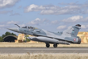 A French Air Force Mirage 2000C at Albacete Air Base, Spain A French Air Force Mirage 2000C at Albacete Air Base, Spain