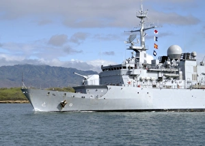 The French navy frigate FS Prairial departs Joint Base Pearl Harbor-Hickam The French navy frigate FS Prairial departs Joint Base Pearl Harbor-Hickam
