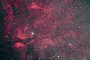 Gamma Cygni nebulosity complex with the Crescent Nebula Gamma Cygni nebulosity complex with the Crescent Nebula