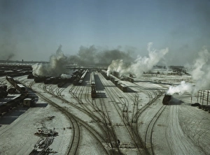 General view of one of the Chicago and Northwestern railroad classification yards General view of one of the Chicago and Northwestern railroad classification yards