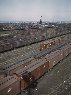 General view of part of the Proviso yard of the Chicago and Northwestern railroad General view of part of the Proviso yard of the Chicago and Northwestern railroad