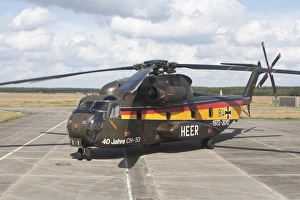 A German Army CH-53G helicopter in anniversary markings A German Army CH-53G helicopter in anniversary markings