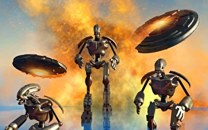 <b class=qtipBold><figcaption>A giant robot force on the attack</figcaption></b><br>A giant robot force on the attack.<br><em>© Mark Stevenson/Stocktrek Images</em> A giant robot force on the attack