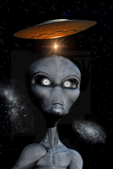 <b class=qtipBold><figcaption>A grey alien</figcaption></b><br>A grey alien, the most commonly reported beings seen during close encounters.<br><em>© Mark Stevenson/Stocktrek Images</em> A grey alien