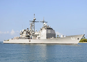 Guided missile cruiser USS Chancellorsville at Pearl Harbor Guided missile cruiser USS Chancellorsville at Pearl Harbor