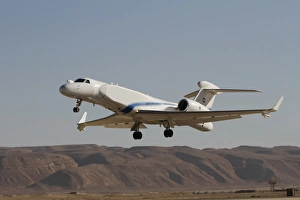 A Gulfstream Nachshon-Eitam of the Israeli Air Force taking off A Gulfstream Nachshon-Eitam of the Israeli Air Force taking off