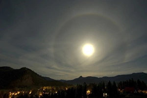 Harvest Moon Halo, Lumby, British Columbia, Canada Harvest Moon Halo, Lumby, British Columbia, Canada