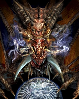 <b class=qtipBold><figcaption>Head of a red dragon</figcaption></b><br>Head of a red dragon.<br><em>© Kurt Miller/Stocktrek Images</em> Head of a red dragon