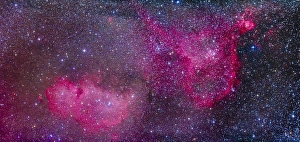 The Heart and Soul Nebulae in the constellation Cassiopeia The Heart and Soul Nebulae in the constellation Cassiopeia