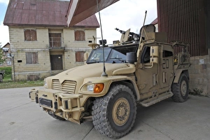 A Husky TSV armored vehicle of the British Army A Husky TSV armored vehicle of the British Army