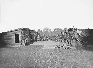 History Gallery: Infantry winter quarters during the American Civil War