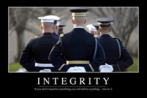 Integrity: Inspirational Quote and Motivational Poster Integrity: Inspirational Quote and Motivational Poster
