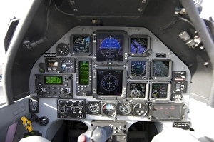 The interior cockpit of an Iraqi Air Force T-6 Texan trainer aircraft The interior cockpit of an Iraqi Air Force T-6 Texan trainer aircraft