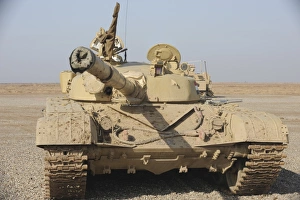 An Iraqi T-72 tank at the Besmaya gunnery range, iraq An Iraqi T-72 tank at the Besmaya gunnery range, iraq