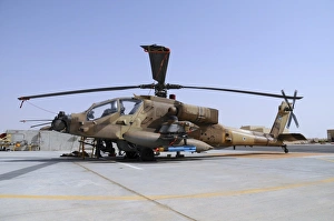 Israeli Air Force AH-64A Peten attack helicopter Ramon Airbase, Israel Israeli Air Force AH-64A Peten attack helicopter Ramon Airbase, Israel