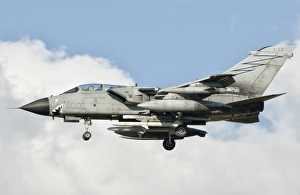 An Italian Air Force Panavia Tornado ECR returns from a mission over Libya An Italian Air Force Panavia Tornado ECR returns from a mission over Libya