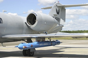 Jamming pod on a Learjet, Hohn Air Base, Germany Jamming pod on a Learjet, Hohn Air Base, Germany