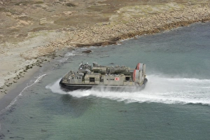A Japan Self-Defense Force landing craft air cushion A Japan Self-Defense Force landing craft air cushion