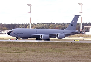 A KC-135R Stratotanker taxiing at Ramstein Air Base, Germany A KC-135R Stratotanker taxiing at Ramstein Air Base, Germany