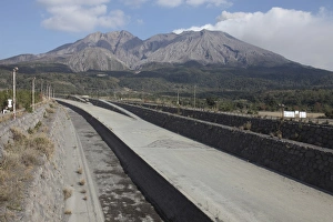 Lahar channeling system, Sakurajima Volcano, Japan Lahar channeling system, Sakurajima Volcano, Japan