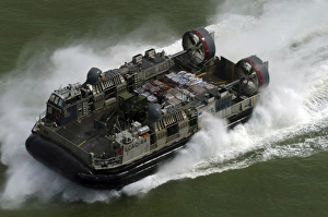 A Landing Craft Air Cushion vehicle en route A Landing Craft Air Cushion vehicle en route