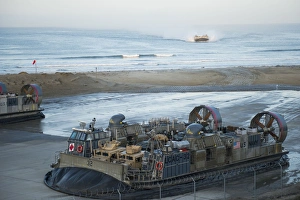 Landing Craft Air Cushions return to their homeport Landing Craft Air Cushions return to their homeport