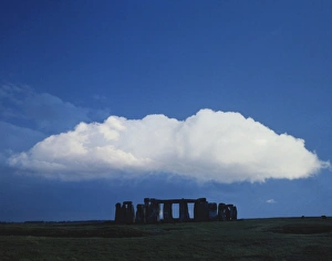 A large cloud over Stonehenge, Wiltshire, England A large cloud over Stonehenge, Wiltshire, England