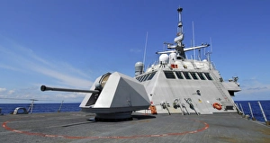 Littoral combat ship USS Freedom transits the Caribbean Sea during its maiden deployment Littoral combat ship USS Freedom transits the Caribbean Sea during its maiden deployment