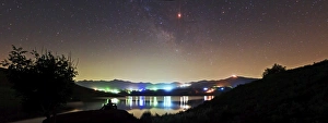 Lunar eclipse and Milky Way above Taleqan Lake, Iran Lunar eclipse and Milky Way above Taleqan Lake, Iran