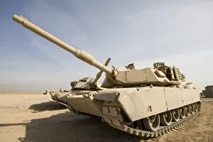 Images Dated 3rd December 2005: M1 Abrams tank at Camp Warhorse
