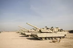 Images Dated 3rd December 2005: M1 Abrams tank at Camp Warhorse