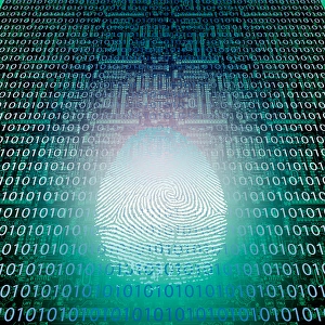 Framed Print : Machine Fingerprint Print - Binary Code Circuit Board Pattern Framed Print : Machine Fingerprint Print - Binary Code Circuit Board Pattern