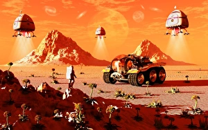 Machines arriving on an alien world which is about to be colonized Machines arriving on an alien world which is about to be colonized