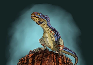 Majungasaurus, a theropod dinosaur from the Cretaceous Period Majungasaurus, a theropod dinosaur from the Cretaceous Period