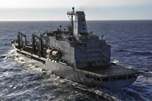 The Military Sealift Command fleet replenishment oiler USNS Guadalupe transits the The Military Sealift Command fleet replenishment oiler USNS Guadalupe transits the