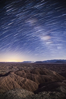 Milky Way above the Borrego Badlands, California Milky Way above the Borrego Badlands, California
