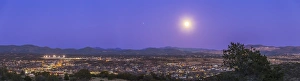 Full moon rising over Silver City, New Mexico Full moon rising over Silver City, New Mexico
