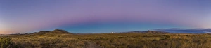 Moonrise at the City of Rocks State Park with Belt of Venus lighting the upper atmosphere Moonrise at the City of Rocks State Park with Belt of Venus lighting the upper atmosphere