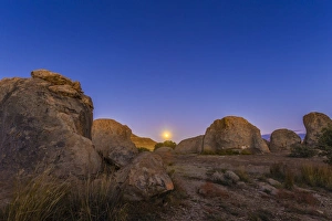 Full moonrise at City of Rocks State Park, New Mexico Full moonrise at City of Rocks State Park, New Mexico