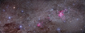 Mosaic of the Carina Nebula and Crux area in the southern sky Mosaic of the Carina Nebula and Crux area in the southern sky