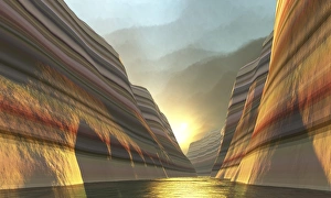 <b class=qtipBold><figcaption>Mountain Vista</figcaption></b><br>The bands in the mountain strata and the ascending clouds appear to lead up to a mystical place.<br><em>© Corey Ford/Stocktrek Images</em> Mountain Vista