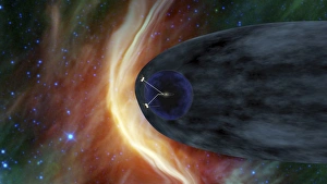 NASAs two Voyager spacecraft exploring a turbulent region of space NASAs two Voyager spacecraft exploring a turbulent region of space