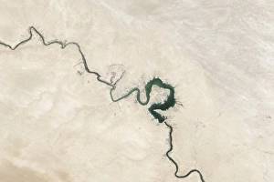 Natural color image of Qadisiyah Reservoir in Iraq Natural color image of Qadisiyah Reservoir in Iraq