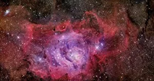 Vibrant Gallery: NGC 6523, the Lagoon Nebula