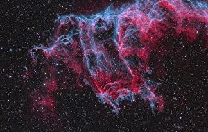 NGC 6995, the Bat Nebula, part of the Veil Nebula in Cygnus NGC 6995, the Bat Nebula, part of the Veil Nebula in Cygnus