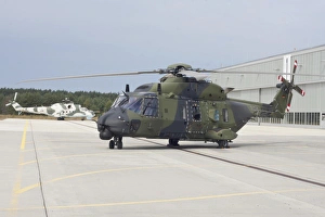 NH90 helicopter of the German Air Force at Holzdorf Air Base, Germany NH90 helicopter of the German Air Force at Holzdorf Air Base, Germany