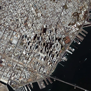An oblique-angle view of San Francisco's financial district An oblique-angle view of San Francisco's financial district