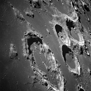 Oblique view of the lunar surface Oblique view of the lunar surface