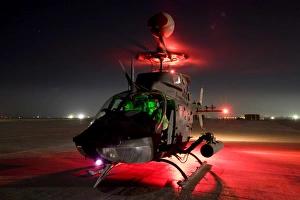 OH-58D Kiowa pilots run through their pre-flight checks before taking off OH-58D Kiowa pilots run through their pre-flight checks before taking off