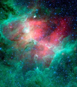 The Eagle Nebula Print, a 7,000 light-year distant infrared image